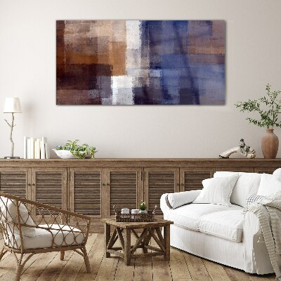 Abstract composition of colors Glass art print