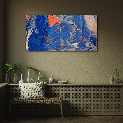 Cosmic Sea Wave Wall art on glass