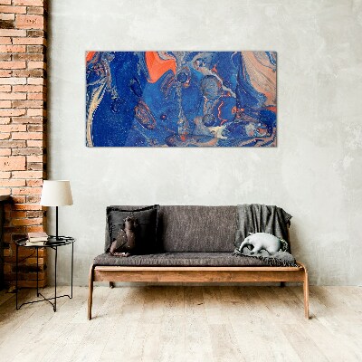 Cosmic Sea Wave Wall art on glass