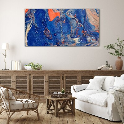 Cosmic Sea Wave Wall art on glass