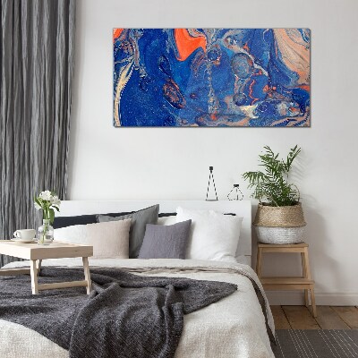 Cosmic Sea Wave Wall art on glass