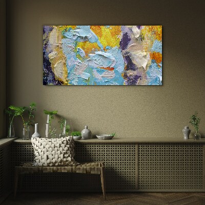 Abstract color explosion Glass art print