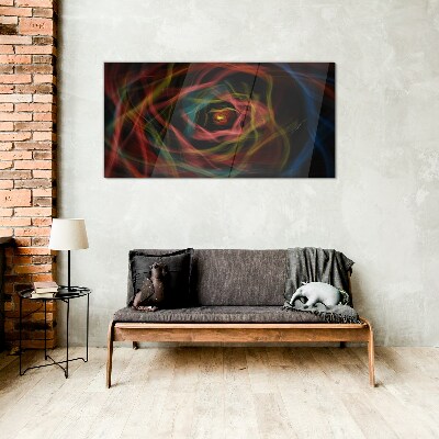 Abstraction Glass Print