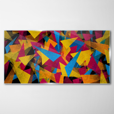 Colorful Geometries in Motion Wall art on glass