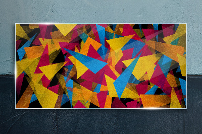 Colorful Geometries in Motion Wall art on glass