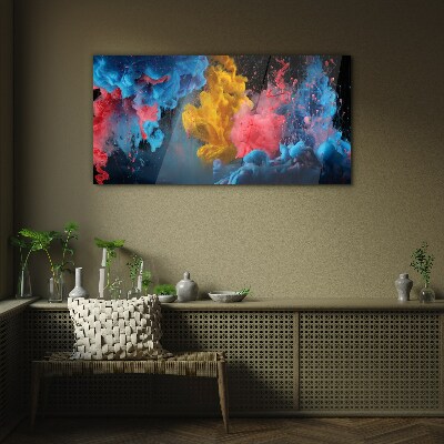 Colorful explosions of emotions Glass art print