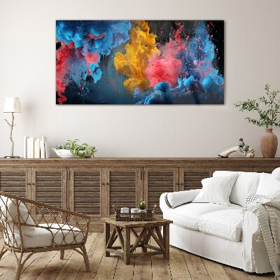 Colorful explosions of emotions Glass art print
