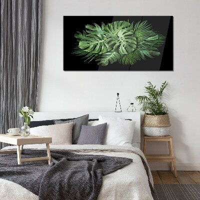 Plant leaves Glass Print