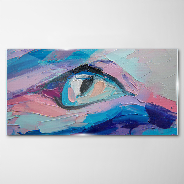 A misty look in pastel colors Wall art on glass