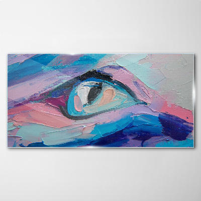 A misty look in pastel colors Wall art on glass