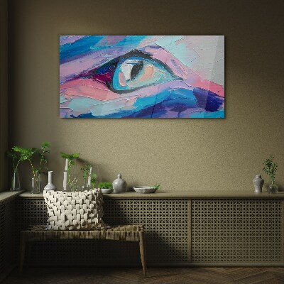 A misty look in pastel colors Wall art on glass