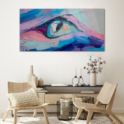 A misty look in pastel colors Wall art on glass