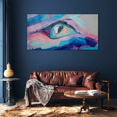 A misty look in pastel colors Wall art on glass