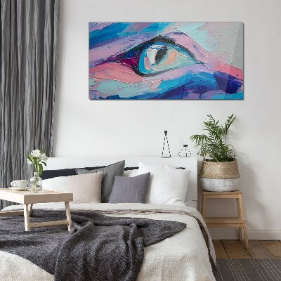 A misty look in pastel colors Wall art on glass