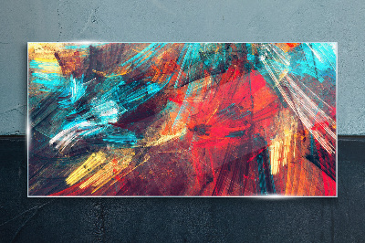 Abstraction Glass Print