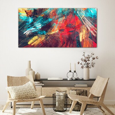 Abstraction Glass Print