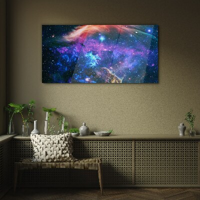 Cosmic Symphony of Colors Glass art print
