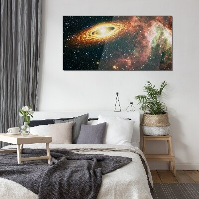 Space star night sky Glass Print