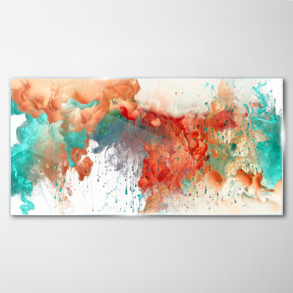 Colorful Emotional Swirls Glass art print