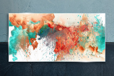 Colorful Emotional Swirls Glass art print
