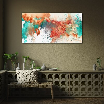 Colorful Emotional Swirls Glass art print
