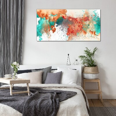 Colorful Emotional Swirls Glass art print