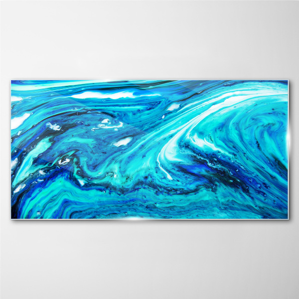 Ocean waves Glass art print