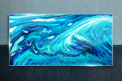 Ocean waves Glass art print