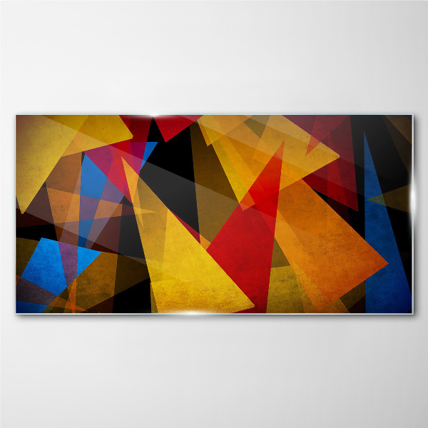 Color Geometry in Motion Wall art on glass