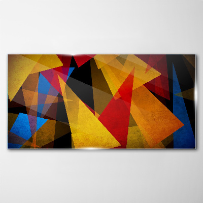 Color Geometry in Motion Wall art on glass