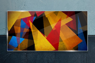 Color Geometry in Motion Wall art on glass