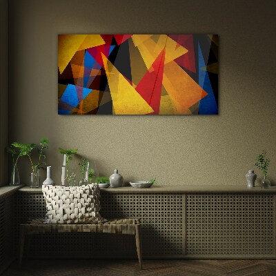 Color Geometry in Motion Wall art on glass
