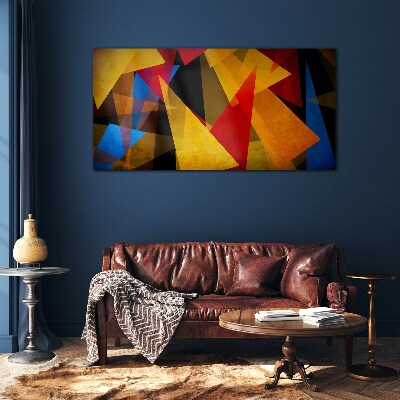 Color Geometry in Motion Wall art on glass