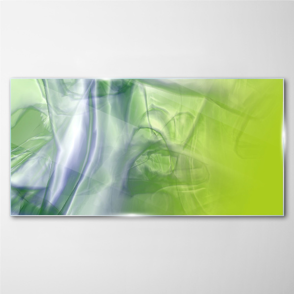 Modern abstraction Glass Print