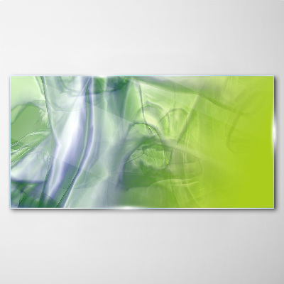 Modern abstraction Glass Print