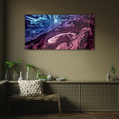 Cosmic swirl of colors Wall art on glass