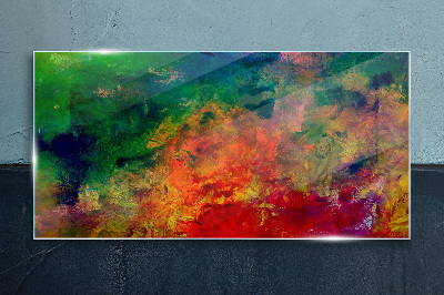 Abstraction Glass Print