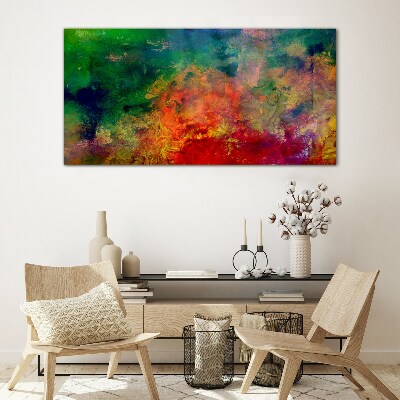 The colors of emotions in motion Glass art print