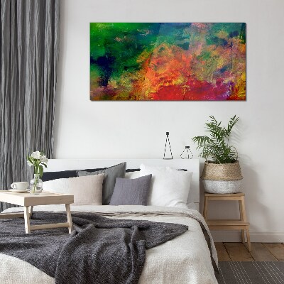 The colors of emotions in motion Glass art print
