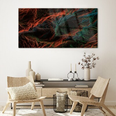 Complex colors and textures Wall art on glass