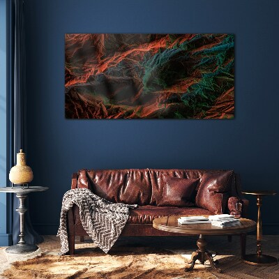 Complex colors and textures Wall art on glass