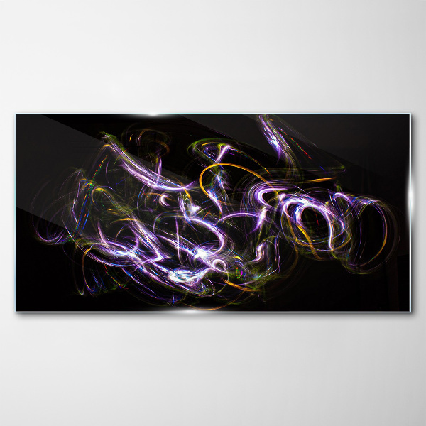 Energy in motion Wall art on glass