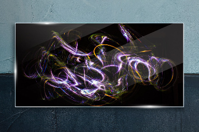 Energy in motion Wall art on glass