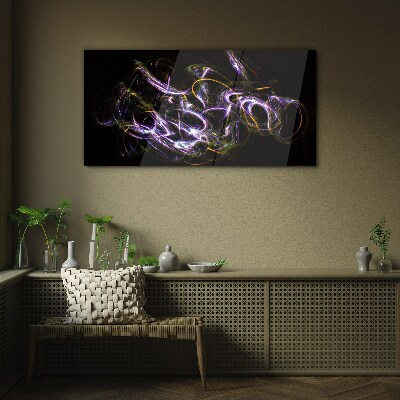 Abstract light Glass Print