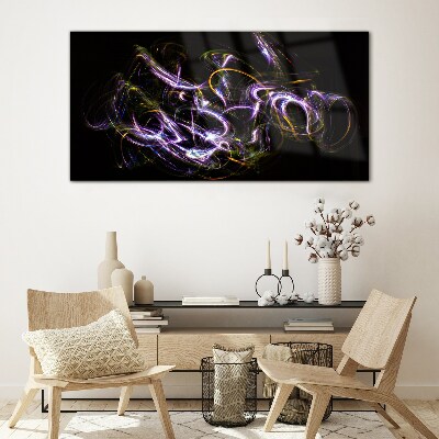 Energy in motion Wall art on glass
