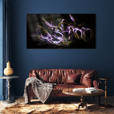 Energy in motion Wall art on glass