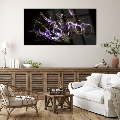 Energy in motion Wall art on glass