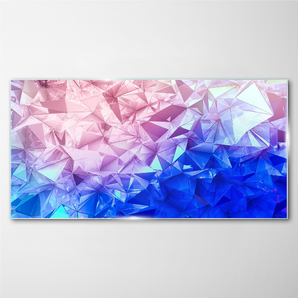 Kaleidoscopic shades of ice Glass art print