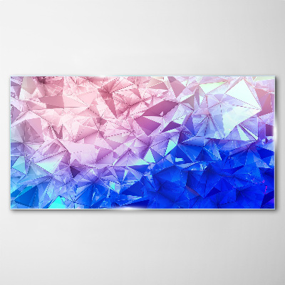 Kaleidoscopic shades of ice Glass art print