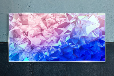 Kaleidoscopic shades of ice Glass art print
